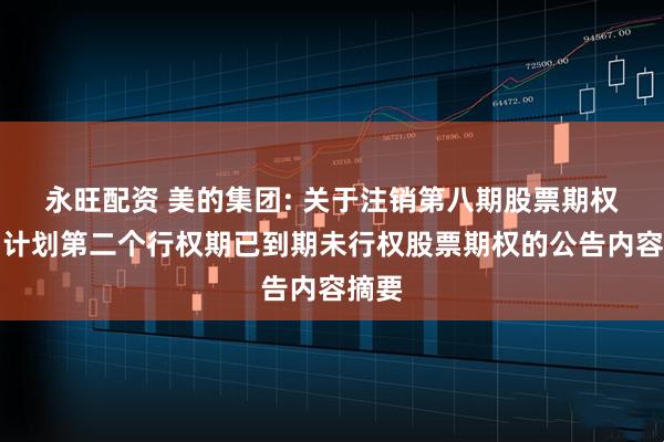 永旺配资 美的集团: 关于注销第八期股票期权激励计划第二个行权期已到期未行权股票期权的公告内容摘要