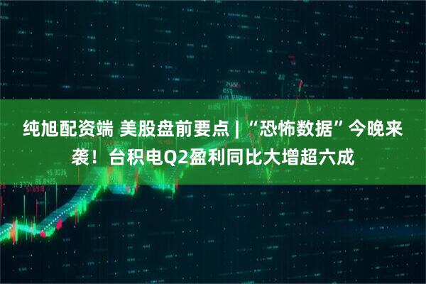 纯旭配资端 美股盘前要点 | “恐怖数据”今晚来袭！台积电Q2盈利同比大增超六成