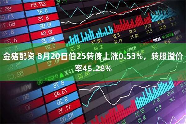 金猪配资 8月20日伯25转债上涨0.53%，转股溢价率45.28%
