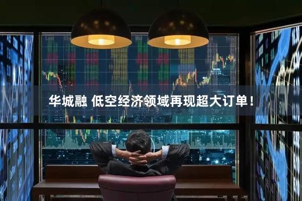 华城融 低空经济领域再现超大订单！